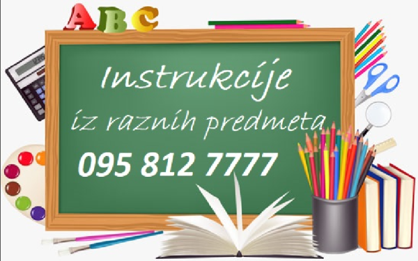 Instrukcije: Matematika, Fizika, Kemija, Elektrotehnika, Mehanika...