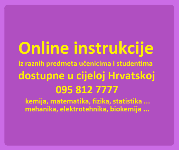 ONLINE INSTRUKCIJE IZ RAZNIH PREDMETA, MATEMATIKA, KEMIJA, FIZIKA ...