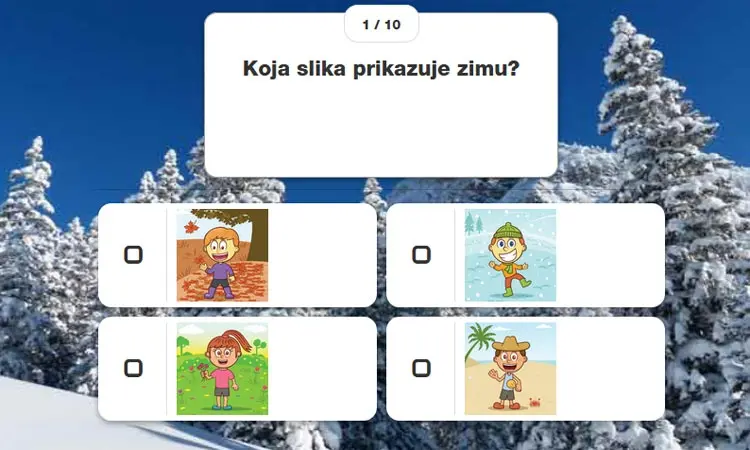 Zima - ponavljanje (1.r.)