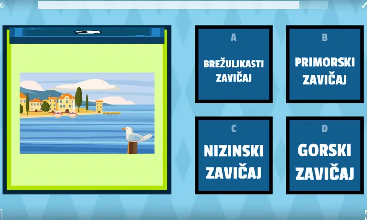 ZAVIČAJI (priroda 3. razred), vježba za test