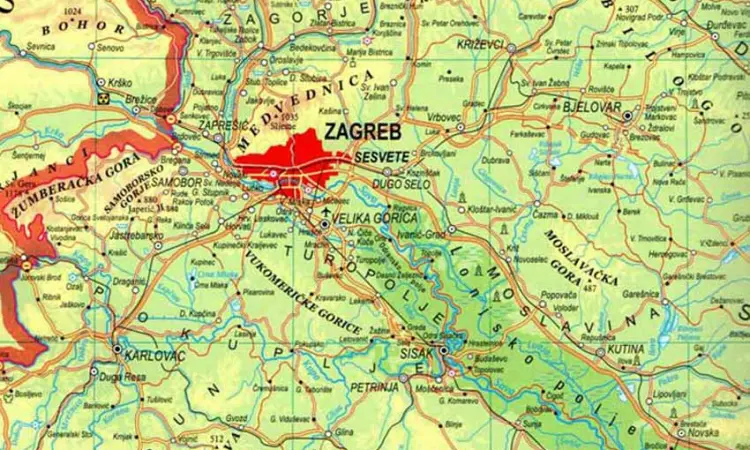 Zemljovid ili geografska karta - priroda, 3. razred, + vježba za ispis