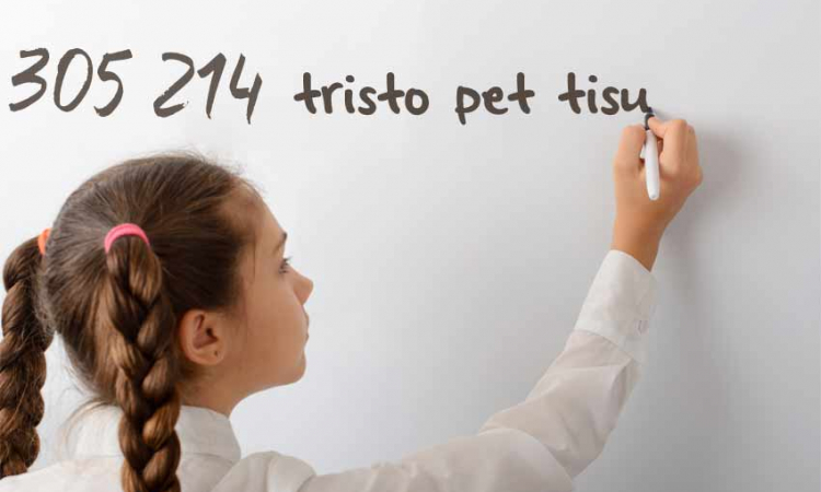 Pisanje, čitanje i uspoređivanje brojeva do milijun - matematika, 4. razred, + vježba za ispis