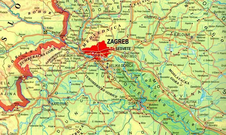 Geografska karta; Mjerilo i sadržaj geografske karte - geografija, 5. razred, + vježba u pdf formatu za ispis