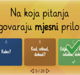 Prilozi - hrvatski jezik, 5. razred, + vježba u pdf formatu za ispis