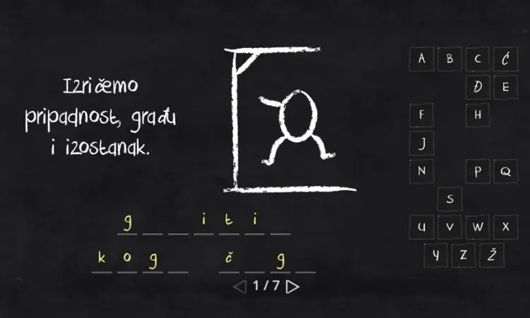 Padeži  - hrvatski jezik, 5. razred