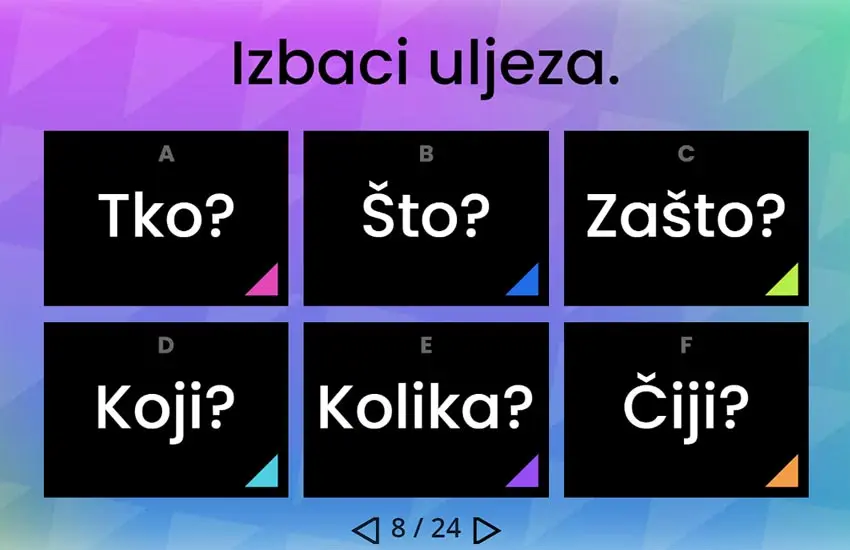 vježba za ispit iz hrvatskog jezika upitne zamjenice
