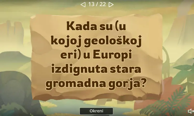 Starost i reljef + snalaženje na slijepoj karti - geografija 7. razred