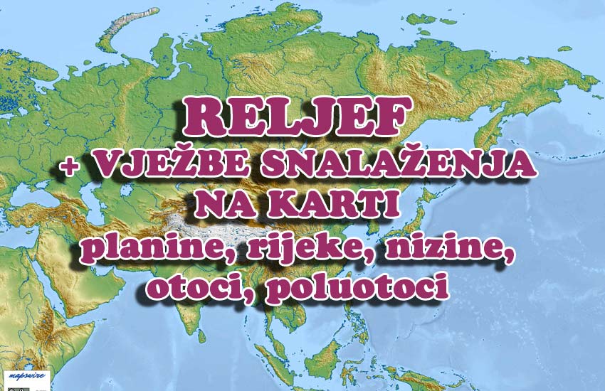 interaktivne vježbe na slijepoj karti