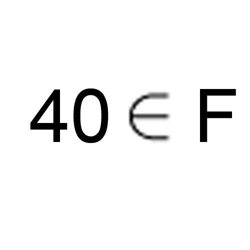 simbol za element skupa