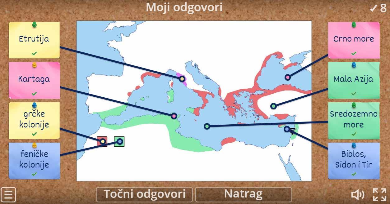 slijepa karta grcke i fenicke kolonije
